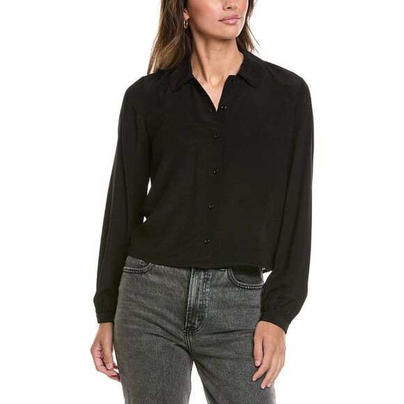 FRAME Denim Tops - Frame Denim Womens  The Silk Prim Blouse